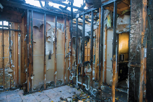 Professional Emergency Fire Cleanup technician working in Marlton, MD
